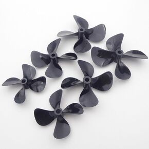 RC Boat Propeller 5mm 4-Blades 55mm 60mm 75mm PC LH RH Submerged Prop for RC Boat Tug Bait Fishing Boat Marine ROV Watercreft(1PC D75mm Right Hand)