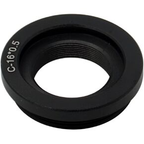 C-M16 Outer 25.4 C Mount to Inner 16mm X0.5 Screw Microscope Objective Adapter