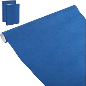 GLOBLELAND Royal Blue Book Cloth for Book Binding 40x16Inch Suede Fabric Surface Paper Backed Washable and Reusable Protective Cover Book Binding Materials for Adult DIY Book Album Cover