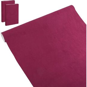 GLOBLELAND Medium Violet Red Book Cloth for Book Binding 40x16Inch Suede Fabric Surface Paper Backed Washable and Reusable Protective Cover Book Binding Materials for Adult DIY Book Album Cover