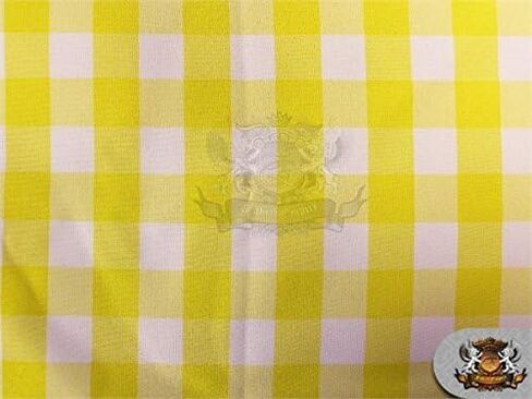 Poly Poplin Checkered Fabric 16 Brown / 58" Wide/Sold by The Yard in Kuwait