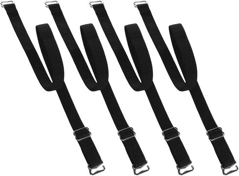 BOROLA Elastic Adjustable Removable Lingerie Straps 10mm Width Cotton Replacement Sexy Bra Shoulder Strap(4Pairs,Dark Gray) in Saudi Arabia