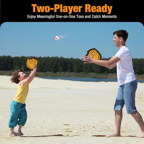 Toss and Catch Toy for Kids Ages 4 5 6 7 8 9 10 11 12 Outdoor Indoor Games for Summer Pool Beach Yard Park Catching Ball Set Gifts for Boys Girls 4 Paddles 4 Balls in Saudi Arabia