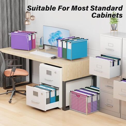 Plastic Hanging File Folders,Letter Size,6 Pack Reinforced Expanding Hang Folder,Accordian Pocket,Extra Capacity,Heavy Duty 3 Inch Expansion,Hanging Folder Organizer for Office,Colored File Folders in Saudi Arabia