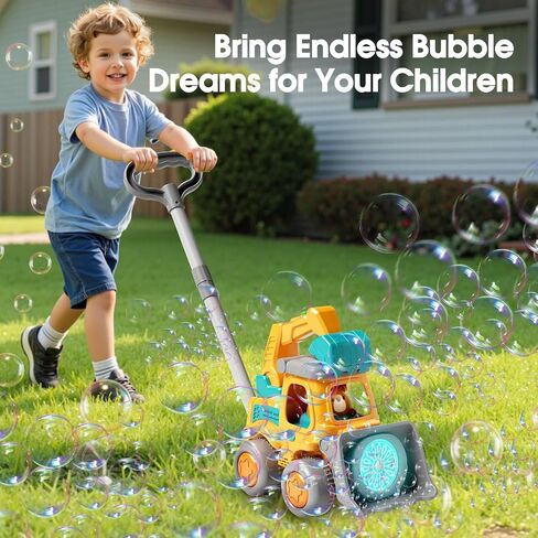 لعبة Bubble Machine Toddler ، لعبة CreatiMachi الهندسية ، فقاعات العشب جزازة الأطفال ، وهدايا مثالية لصبي يبلغ من العمر 1،2،3 عامًا ، وفتاة ، وعيد ميلاد الطفل ، والشواية ، والقابلة لإعادة الشحن ، وألعاب الصيف في الهواء الطلق ، والأصفر ، in Kuwait