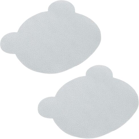 PATIKIL Leather Repair Patch, 2 Pcs 4 x 3.5 Inch Self-Adhesive Vinyl Patch Furniture Tape Repair Kit for Sofas Couches Stools Chairs Cabinets Bags, Silver in Kuwait