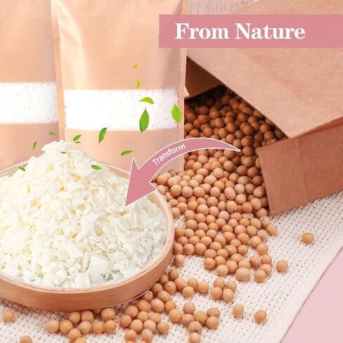 Adamonda Candle Making Kit Supplies for Adults Beginners with Wax Melter,2lbs Soy Wax Flakes Gloves Spoon Sticker Candle Wick,Natural Soy Waxs DIY Candle Making Kits for Starter in Saudi Arabia