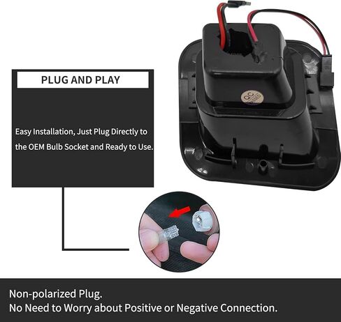 LED License Plate Lights Tag Lamp Assembly Compatible with Dodge Durango 2014-2022 Pickup Truck, Clear Lens 6500K White in Kuwait