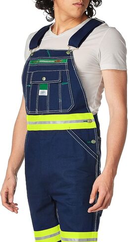 Liberty mens Hi-vis Bib overalls and coveralls workwear apparel, Hi-vis Orange, 40W x 32L US in Saudi Arabia