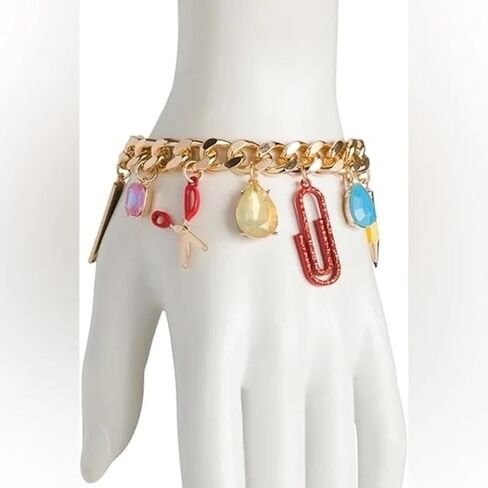 Betsey Johnson Womens Back To School Charm Stretch Bracelet in Saudi Arabia