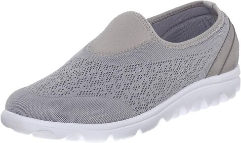 Propét Womens TravelActiv Slip-on Fashion Sneakers, Black, 8 X-Wide US in Saudi Arabia