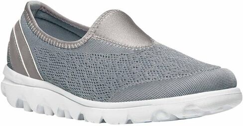 Propét Womens TravelActiv Slip-on Fashion Sneakers, Black, 8 X-Wide US in Saudi Arabia