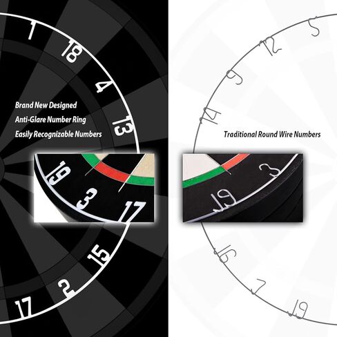 Linkvisions EVA Dartboard Surround Wall Protector, Sisal/Bristle Dartboard and 18g Steel Tip Darts Set Optional in Saudi Arabia