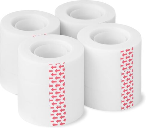 Amazon Basics Matte Finish Tape with Dispenser, 3/4" x 300"(8.33 Yards), 3-Pack, Transparent in Saudi Arabia