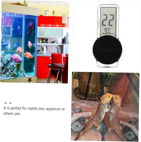 Milisten Digital Reptile Thermometer Aquarium Temperature Monitoring Tool for Fish Tank and Terrarium Reliable Temperature with Digital Display for Lizards Turtles and Reptile in Saudi Arabia