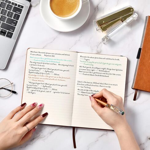 Lemome Grid Paper Notebook Hardcover Classic Notebook with Pen Holder - Page Dividers Presents 8.4 x 5.7 in in Saudi Arabia