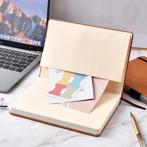 Lemome Grid Paper Notebook Hardcover Classic Notebook with Pen Holder - Page Dividers Presents 8.4 x 5.7 in in Saudi Arabia