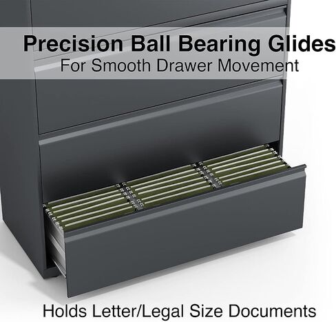 ملف Lorell 4-Drawer الجانبي ، 42 من 18-5/8 بواسطة 52-1/2 بوصة ، الفحم in Saudi Arabia