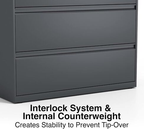 ملف Lorell 4-Drawer الجانبي ، 42 من 18-5/8 بواسطة 52-1/2 بوصة ، الفحم in Saudi Arabia
