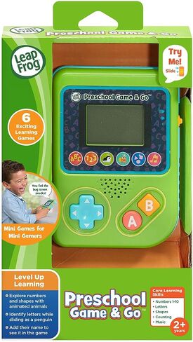 LeapFrog Preschool Game and Go Handheld Video Game Toy, Green in Saudi Arabia