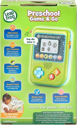 LeapFrog Preschool Game and Go Handheld Video Game Toy, Green in Saudi Arabia