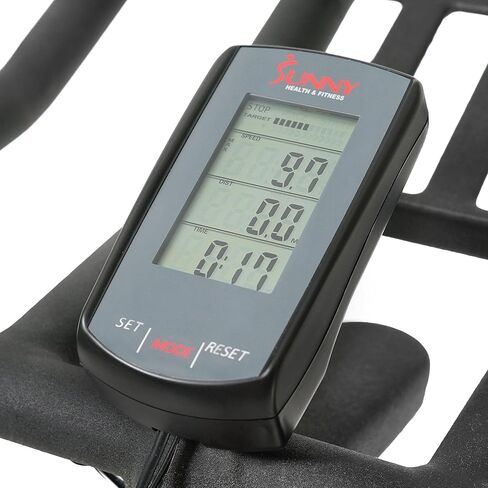 Sunny Health & Fitness Premium Magnetic Belt Drive Indoor Cycling Stationary Exercise Bikes with Optional SunnyFit App Enhanced Bluetooth Connectivity in Kuwait