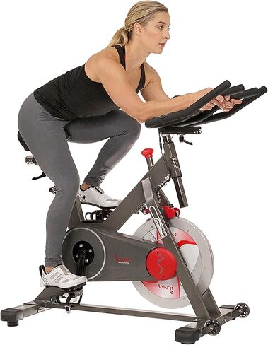 Sunny Health & Fitness Premium Magnetic Belt Drive Indoor Cycling Stationary Exercise Bikes with Optional SunnyFit App Enhanced Bluetooth Connectivity in Kuwait