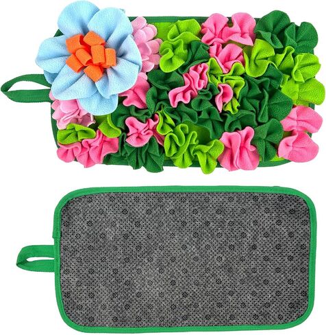 LWINGFLYER Small Animals Foraging Mat – Cute Rabbit Feeding Mat with Fun Design, Slow Eat Durable Fleece Pad for Rabbits, Hamsters, Guinea Pigs (Green) in Saudi Arabia