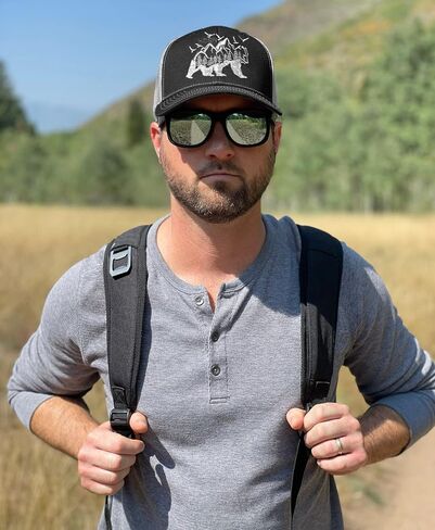 هورن جير قبعة سائق الشاحنة - اصدار قبعة الدب (اخضر/اسود) in Kuwait