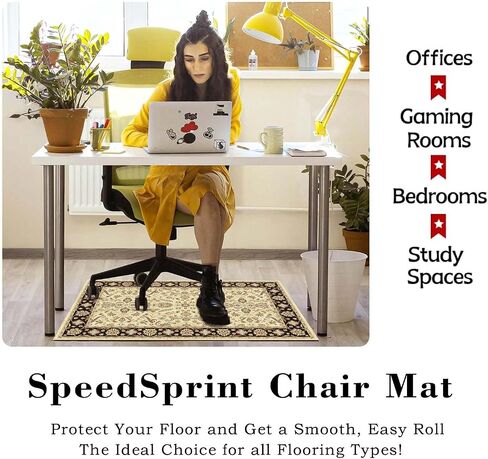 Office Chair Mat for Carpet,Desk Floor Mat for Hardwood Floors,Desk Chair Rug for Carpeted Floors in Saudi Arabia