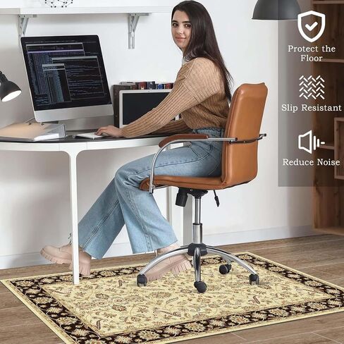 Office Chair Mat for Carpet,Desk Floor Mat for Hardwood Floors,Desk Chair Rug for Carpeted Floors in Saudi Arabia