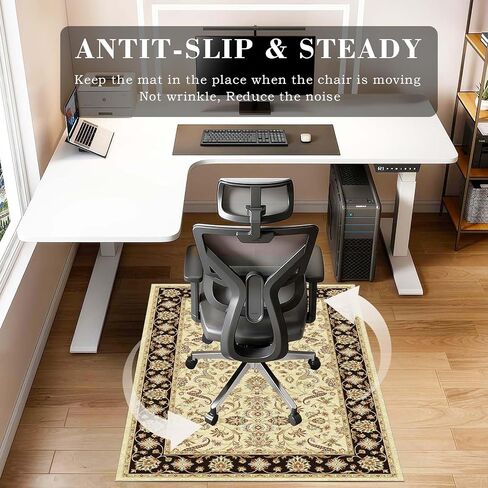 Office Chair Mat for Carpet,Desk Floor Mat for Hardwood Floors,Desk Chair Rug for Carpeted Floors in Saudi Arabia