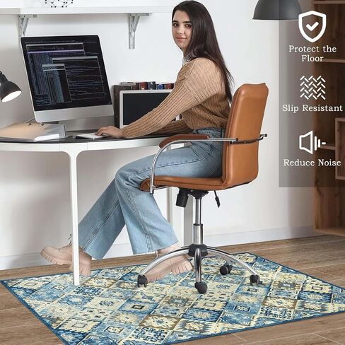 Office Chair Mat for Carpet,Desk Floor Mat for Hardwood Floors,Desk Chair Rug for Carpeted Floors in Saudi Arabia