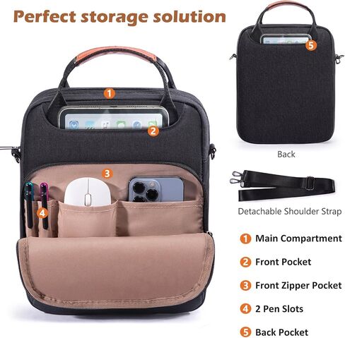 Book Carrying Bag with Shoulder Strap- Sturdy Book Sleeve with Zipper for Book Lovers- Book Protector Case in Saudi Arabia