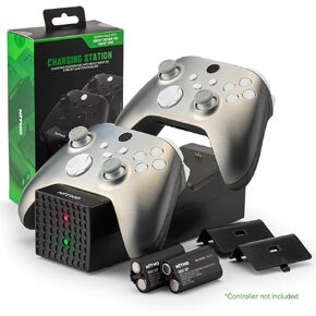 Controller Charger for Xbox One/Xbox Series X|S Controller, Dual Charging Station Dock with 2X Rechargeable Battery Packs and 4 Battery Covers, Fast Charging Base Kit for Xbox One X/S/Elite