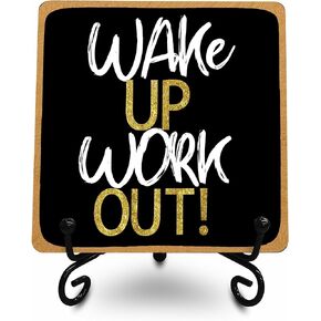 Funny Wooden Sign, Quote Wood Plaque With Metal Support, Home House, Shelf Bathroom, Toilet Desk Decoration - 06