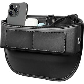 حشو فجوة السيارة من BUENAVO - منظم حشو فجوات مقعد السيارة المناسب عالميًا - منظم السيارة من الجلد الفاخر للنساء والرجال - حشو فجوات مقعد السيارة من الجلد من Wanfuder (عبوتان باللون الأسود) in Kuwait