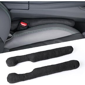 منظم فجوات مقعد السيارة من القماش من Ouzorp مكون من قطعتين، يملأ الفجوة بين المقعد ووحدة التحكم، ويحافظ على مفاتيح الهواتف المحمولة وعملات المحفظة من السقوط باللون الأسود in Kuwait