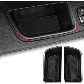 for Macan Car Door Side Storage Box Organizer Compatible with Porsche Macan 2023 2022-2015 Accessories Door Side Storage Organize Tray - Left + Right (Front Row Door Side Organizer Beige)