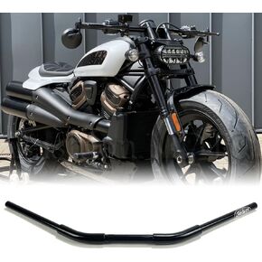 1-1/4 inch Motorcycle Customised Drag Handlebar 7/8'' 22mm Handle Bar for Sportster S 1250 RH1250S Nightster 975 2021-2024 (Black Nightster 975)