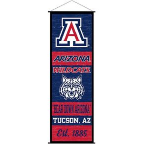 Arizona Wildcats Banner and Scroll Sign