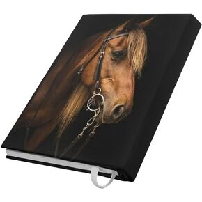 AFPANQZ Cow Print Book Cover Durable Reusable Book Covers Protector Book Sleeve Pouch Hardcover Book Jacket Elastic Polyester Fabric Book Covers Case