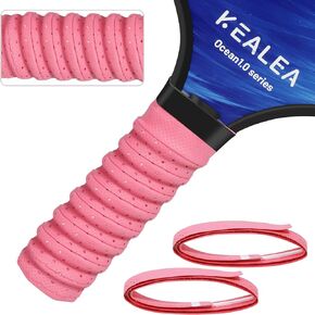 Pickleball Paddle Grip Tape with Raised Ridge, Thickened Handle Wrap Tape for Tennis and Badminton Rackets