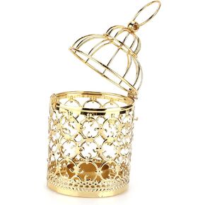 Mini Vintage Candle Holders, Iron Candle Lanterns, Small Metal Birdcage Candle Lanterns for Home Decorating
