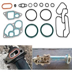 Oil Cooler Mounting Gasket Kit for 1993-1997 Suitable for Navistar & International DT466E 1823182C95, 1823182C94, 1823182C93, 1823182C92, 1823182C91