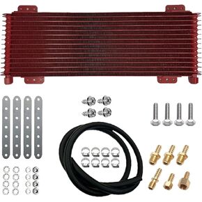 Low Pressure Drop Transmission Oil Cooler 40k Transmission Oil Cool Compatible For Heavy Duty 40,000 GVW Max Low Mounting Hardware Towing Applications and Advanced Cooling Protection LPD47391