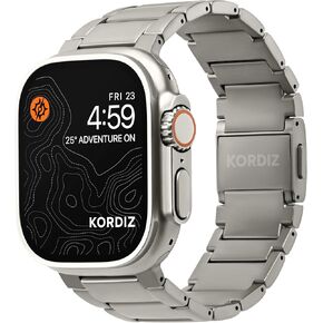 Titanium Watch Band T01 Pro (Max) - Fits Apple Watch ULTRA & ULTRA 2 (49mm) - Adjustable Titanium Apple Watch Band with Magnetic Clasp and DLC Scratch Resistant - Premium Color Matching Band with Comfortable grip - Replacement Wristbands for iWatch in Kuwait