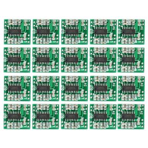 20 Pcs PAM8403 Amplifier Board 2X 3W Super Mini Digital Power Amplifier Board Class D Audio Speaker Sound Board Amplificador Volume Control 2.5V to 5V Input with USB Power Supply
