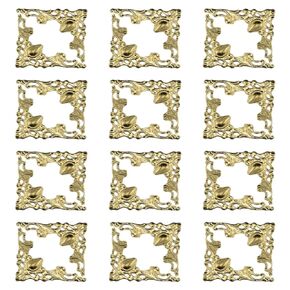 Furniture Decorative Edge Cover Vintage Metal Corner Protector for Jewelry Box, Book, Album etc. 24pcs, Gold