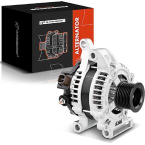 A-Premium Alternator Compatible with Toyota Tundra 2007-2021, Sequoia 2008-2022, V8 4.6L 5.7L, 150A 12V Clockwise 8-Groove Pulley, Replace# 27060-0S020, 104210-5090